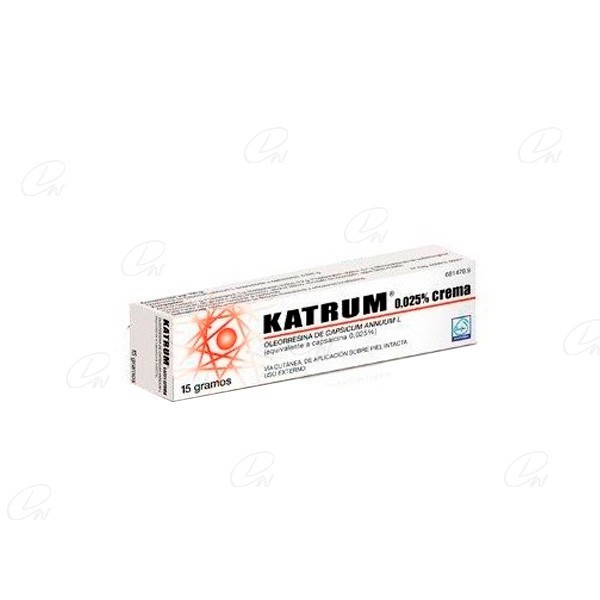KATRUM  0,025 % CREMA, 1 tubo de 15 g