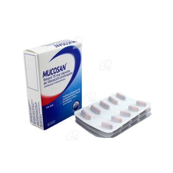 MUCOSAN RETARD 75 mg CAPSULAS DE LIBERACION PROLONGADA,...
