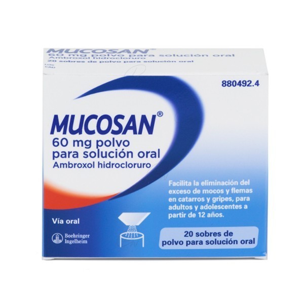 MUCOSAN 60 mg polvo para solución oral, 20 sobres