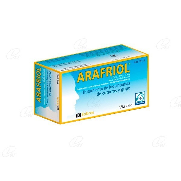 ARAFRIOL POLVO PARA SOLUCION ORAL, 10 sobres