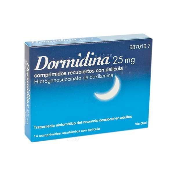 DORMIDINA DOXILAMINA 25 mg COMPRIMIDOS RECUBIERTOS CON...