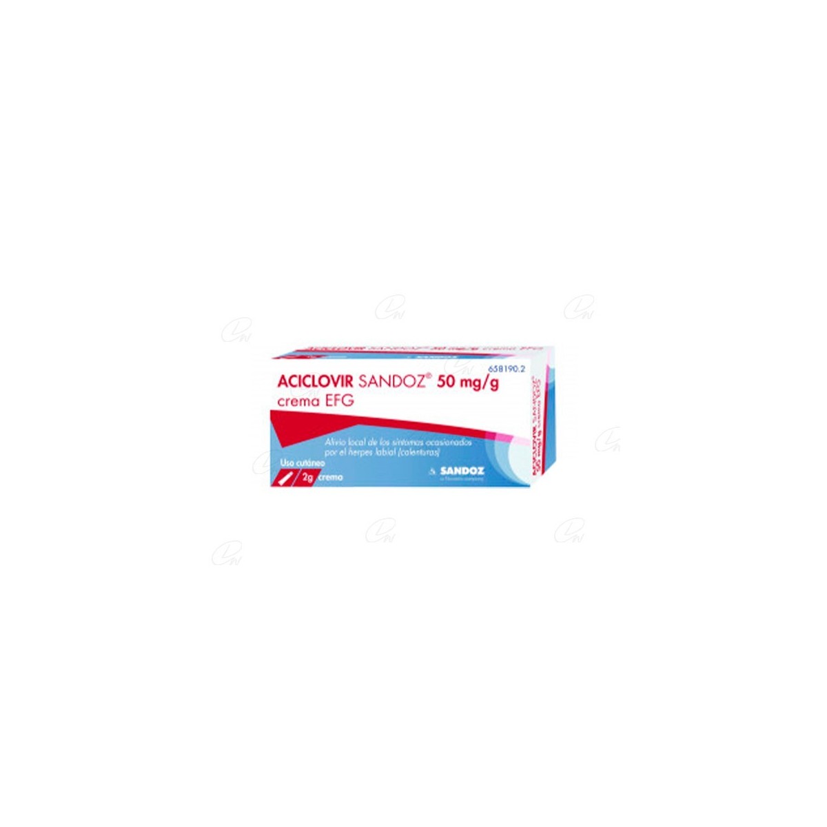 ACICLOVIR KORHISPANA 50 mg/g CREMA, 1 tubo de 2 g