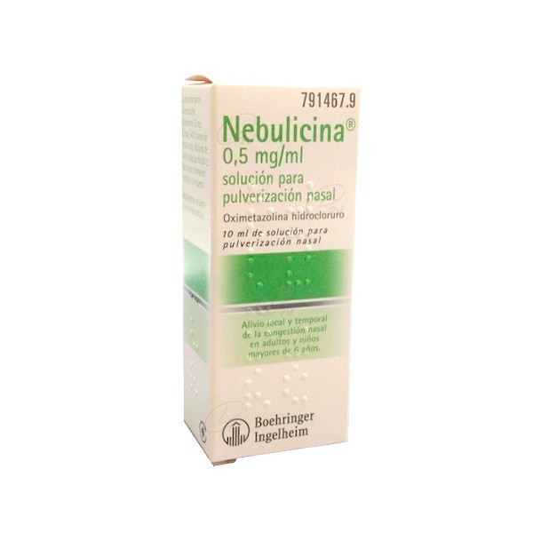 NEBULICINA 0,5 mg/ml SOLUCIÓN PARA PULVERIZACIÓN NASAL, 1...