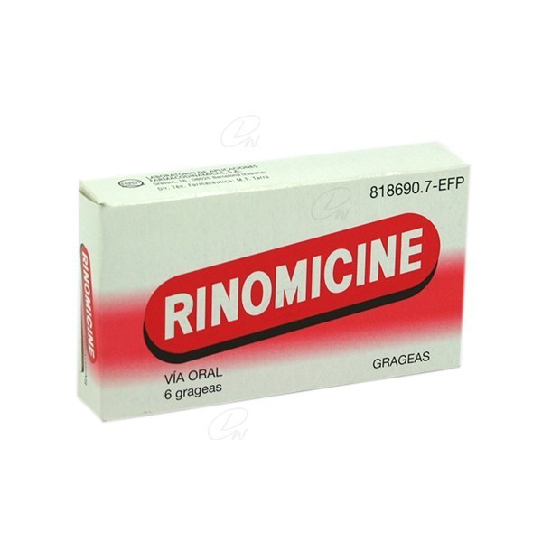 RINOMICINE GRAGEAS, 6 grageas
