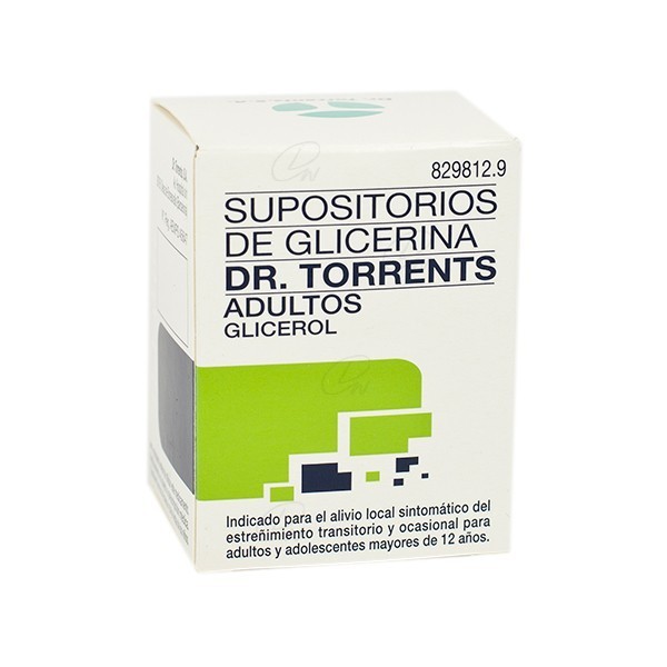 SUPOSITORIOS DE GLICERINA DR. TORRENTS ADULTOS, 12...