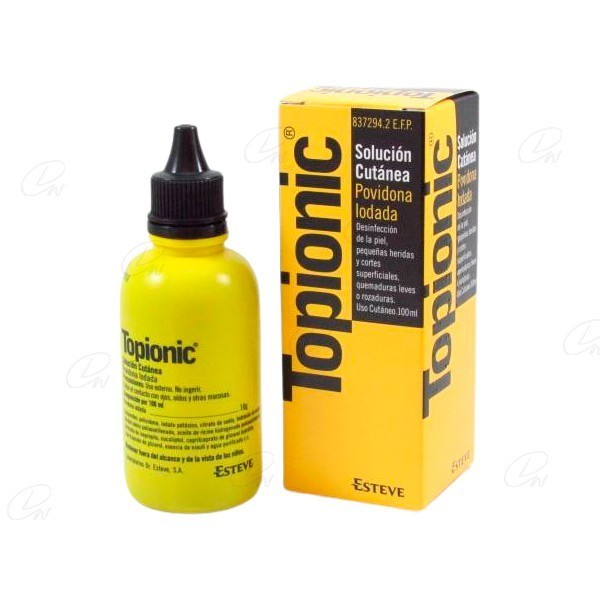 TOPIONIC SOLUCION CUTANEA, 1 frasco de 100 ml