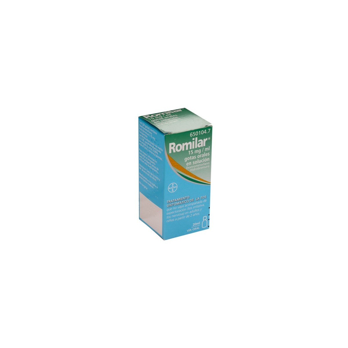 ROMILAR 15 mg/ml GOTAS ORALES EN SOLUCION, 1...