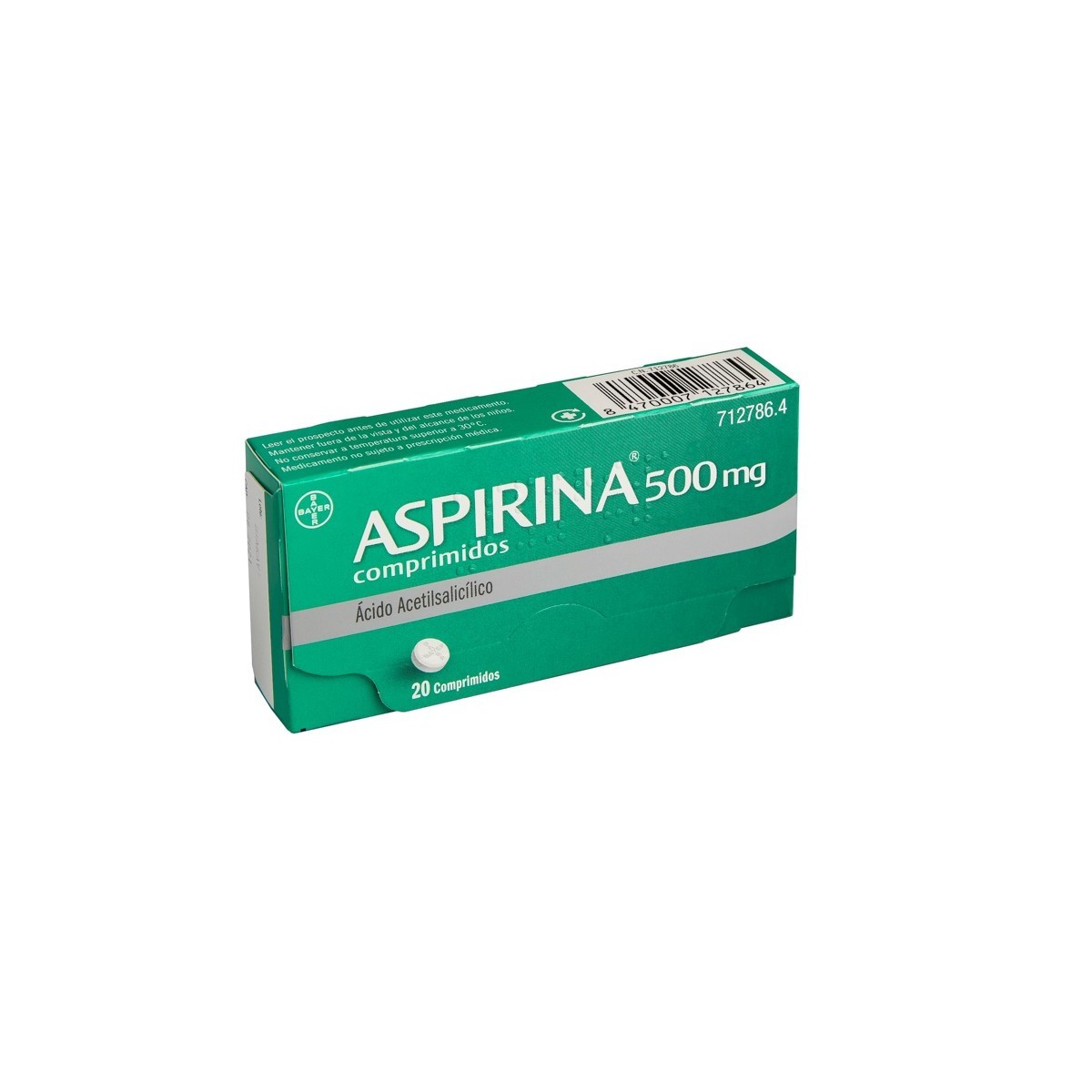 ASPIRINA 500 MG  20 COMP