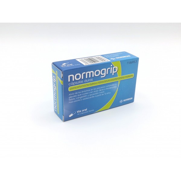 NORMOGRIP 500/4/10 MG 14 CAPSULAS DURAS