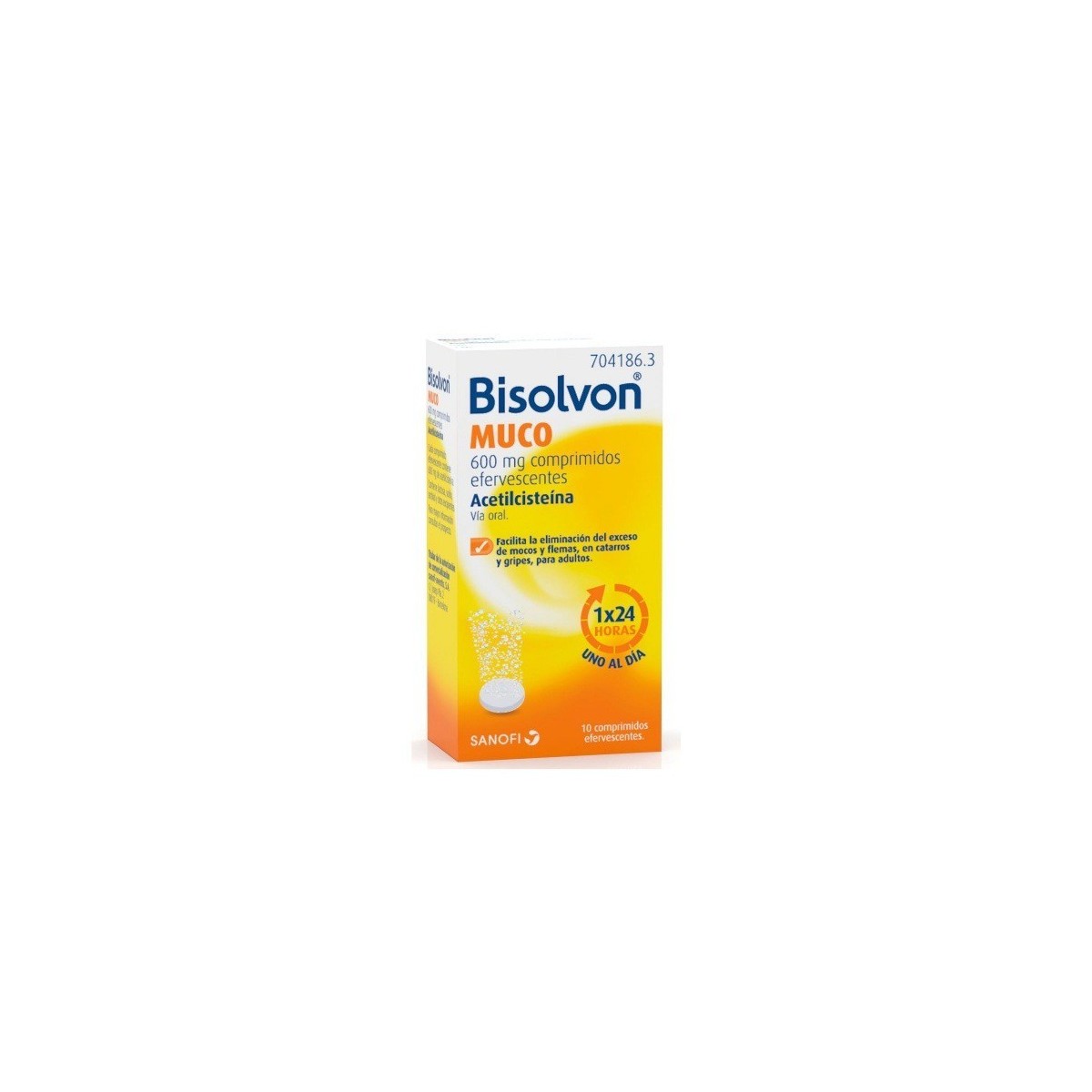 BISOLVON MUCO 600 MG 10 COMPRIMIDOS...