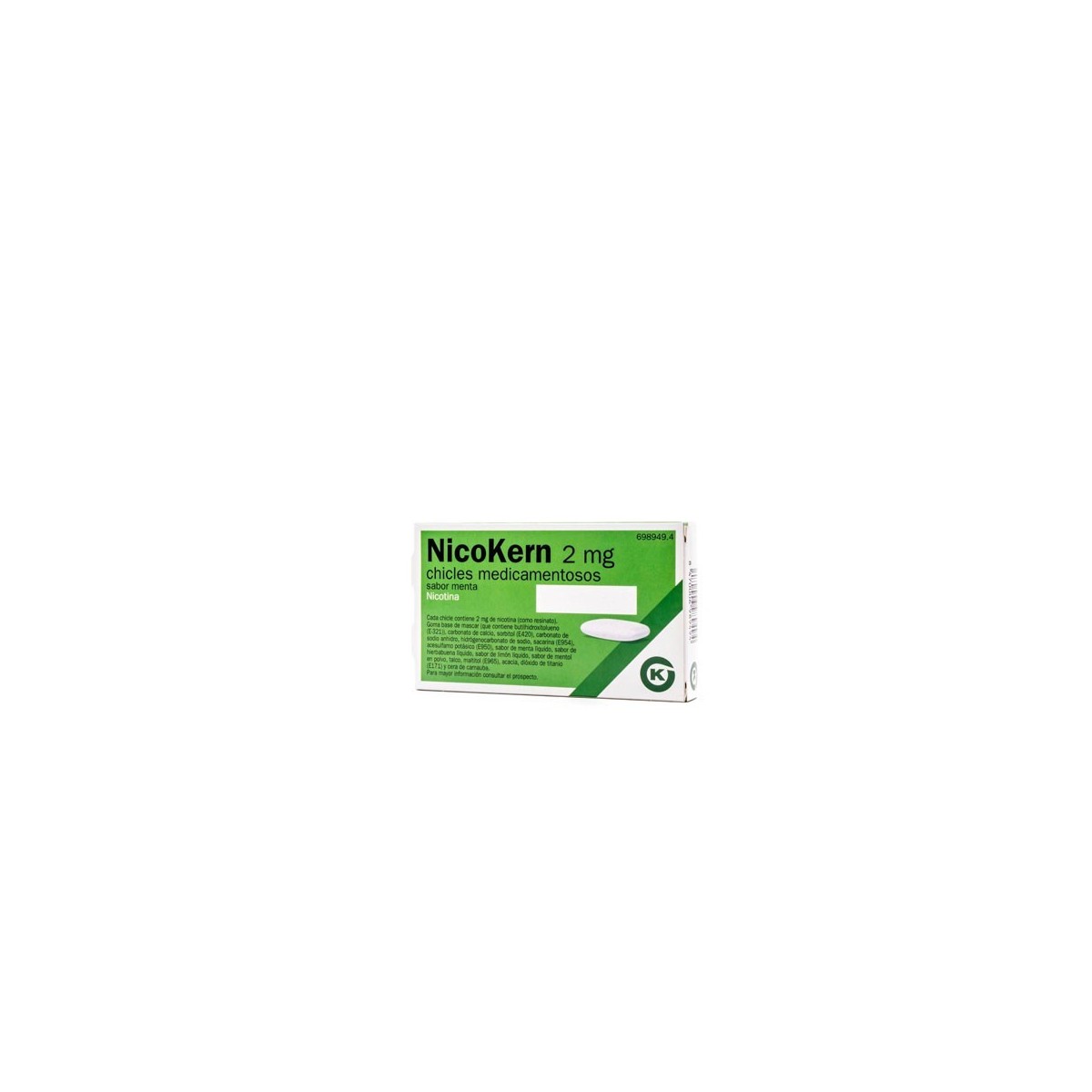 QUITT 2 MG 96 CHICLES SABOR MENTA