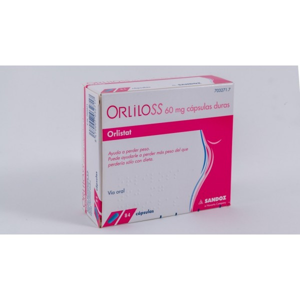ORLILOSS 60 MG CAPSULAS DURAS, 84 cápsulas (Blister)