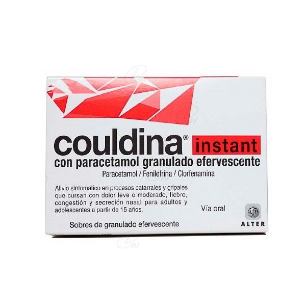 COULDINA INSTANT CON PARACETAMOL GRANULADO EFERVESCENTE,...