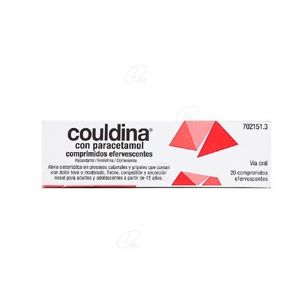 COULDINA CON PARACETAMOL COMPRIMIDOS EFERVESCENTES, 20...