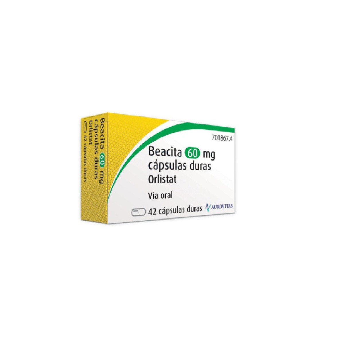 BEACITA 60 MG CAPSULAS DURAS