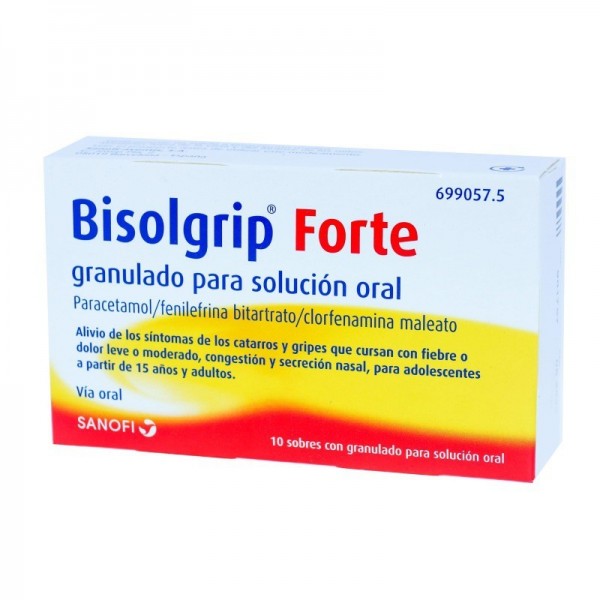 BISOLGRIP FORTE GRANULADO PARA SOLUCIÓN ORAL