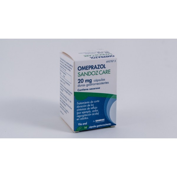 OMEPRAZOL SANDOZ CARE EFG 20 MG 14 CAPSULAS...