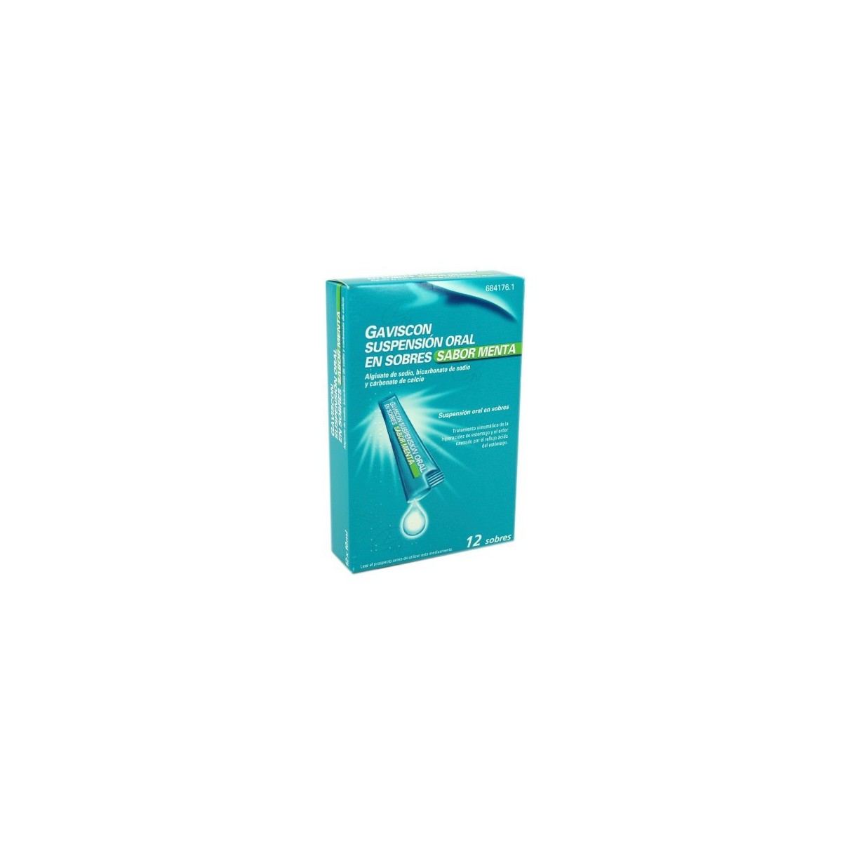 GAVISCON SUSPENSION ORAL EN SOBRES SABOR MENTA,...
