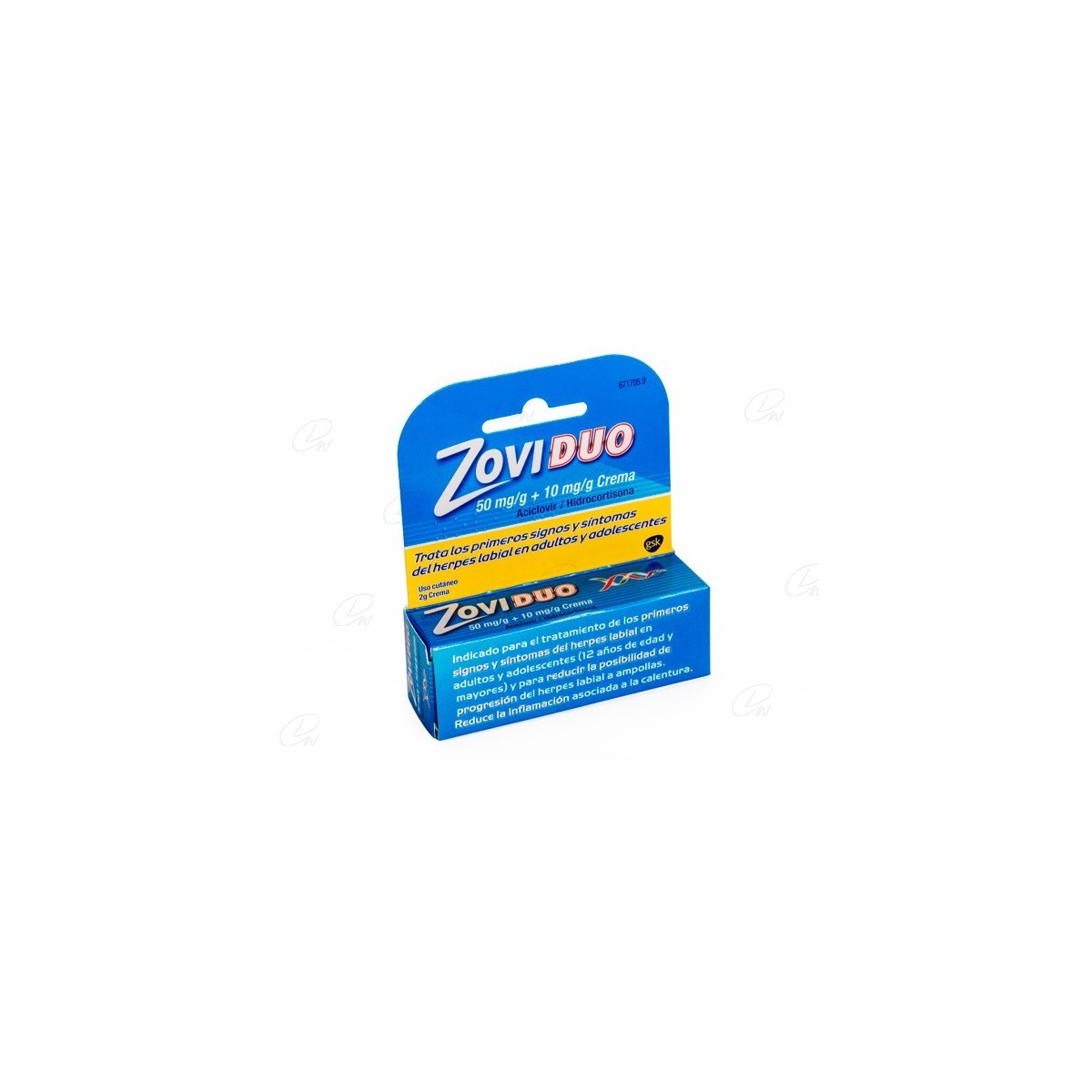 ZOVIDUO 50/10 MG/G CREMA 1 TUBO 2 G