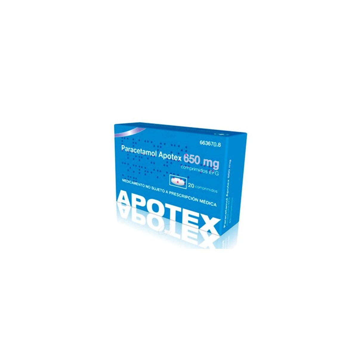 PARACETAMOL APOTEX 650 mg COMPRIMIDOS EFG, 20...