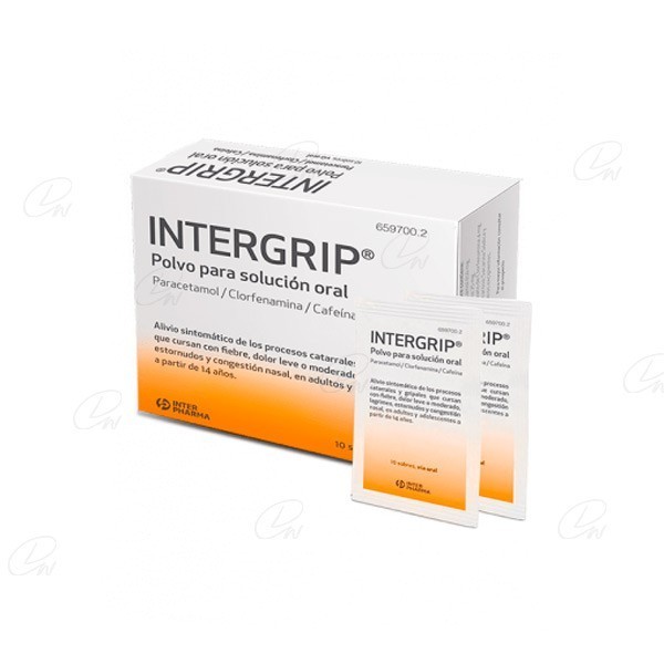INTERGRIP 10 SOBRES POLVO SOLUCION ORAL