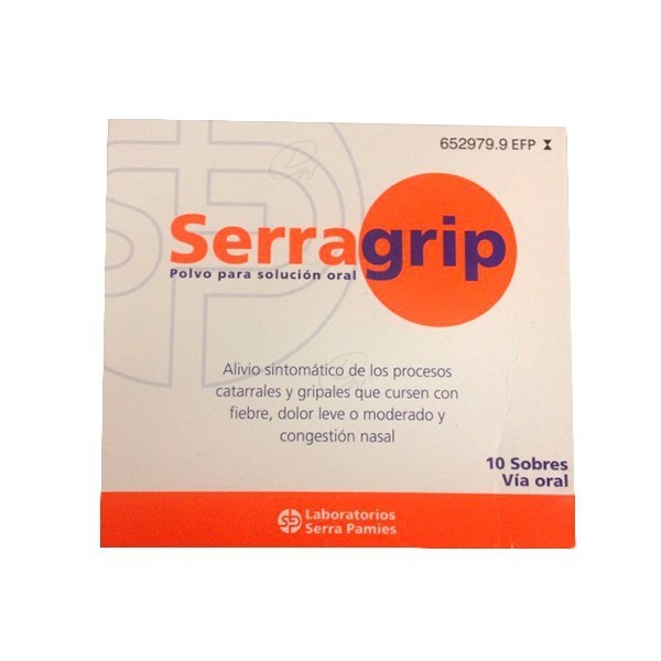 SERRAGRIP POLVO PARA SOLUCION ORAL, 10 sobres