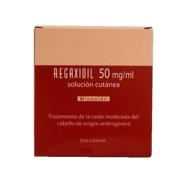 REGAXIDIL 50 mg/ml SOLUCION CUTANEA, 3 frascos de 60 ml