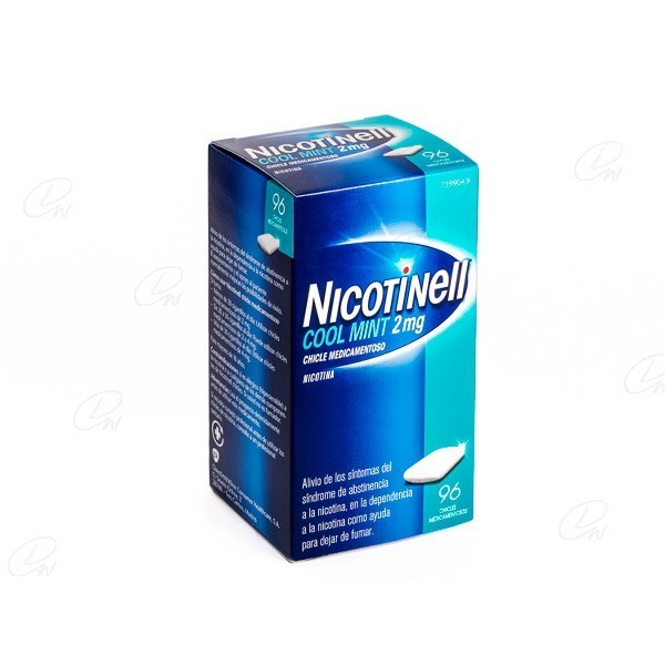 NICOTINELL COOL MINT 2 MG 12 CHICLES