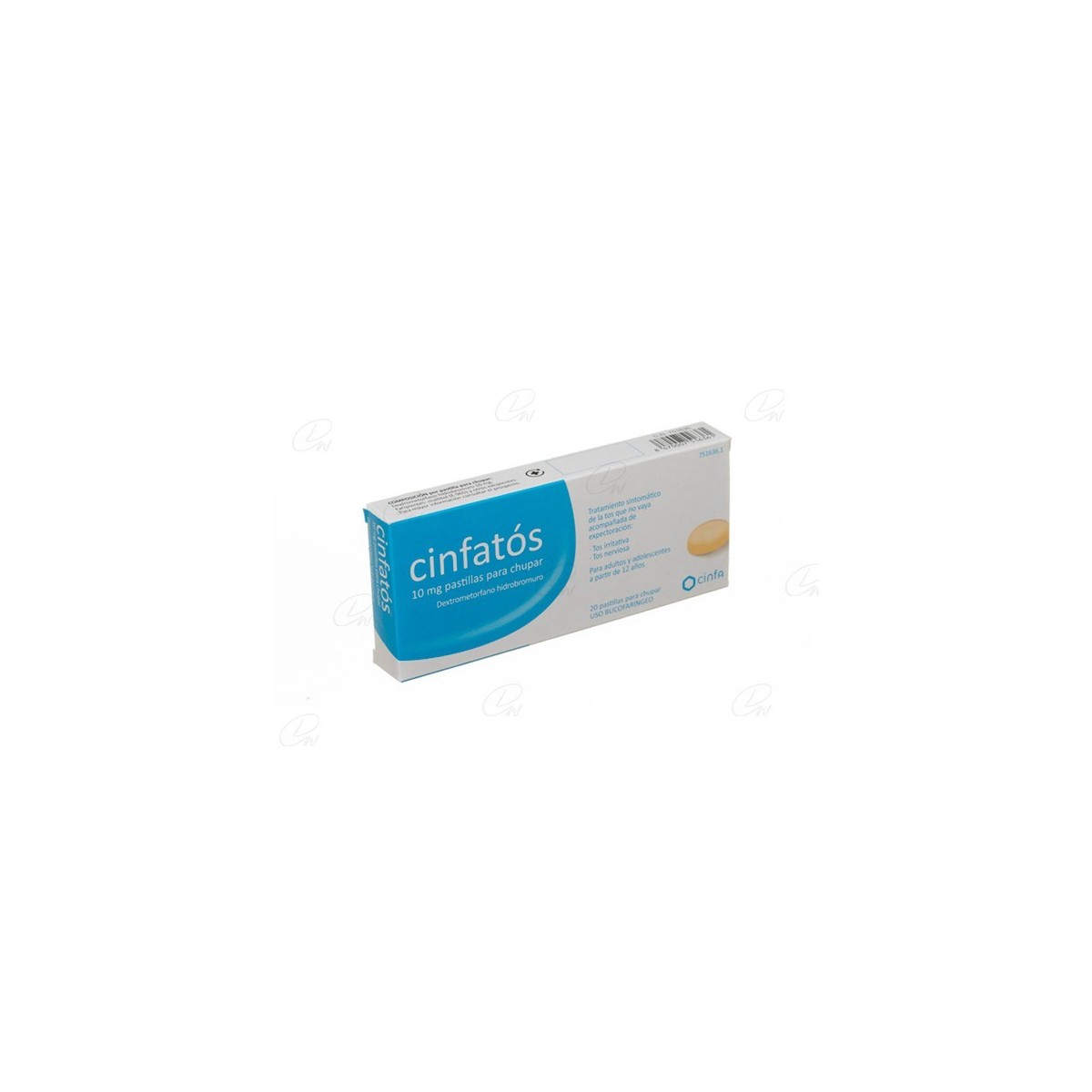 CINFATOS 10 mg PASTILLAS PARA CHUPAR, 20...