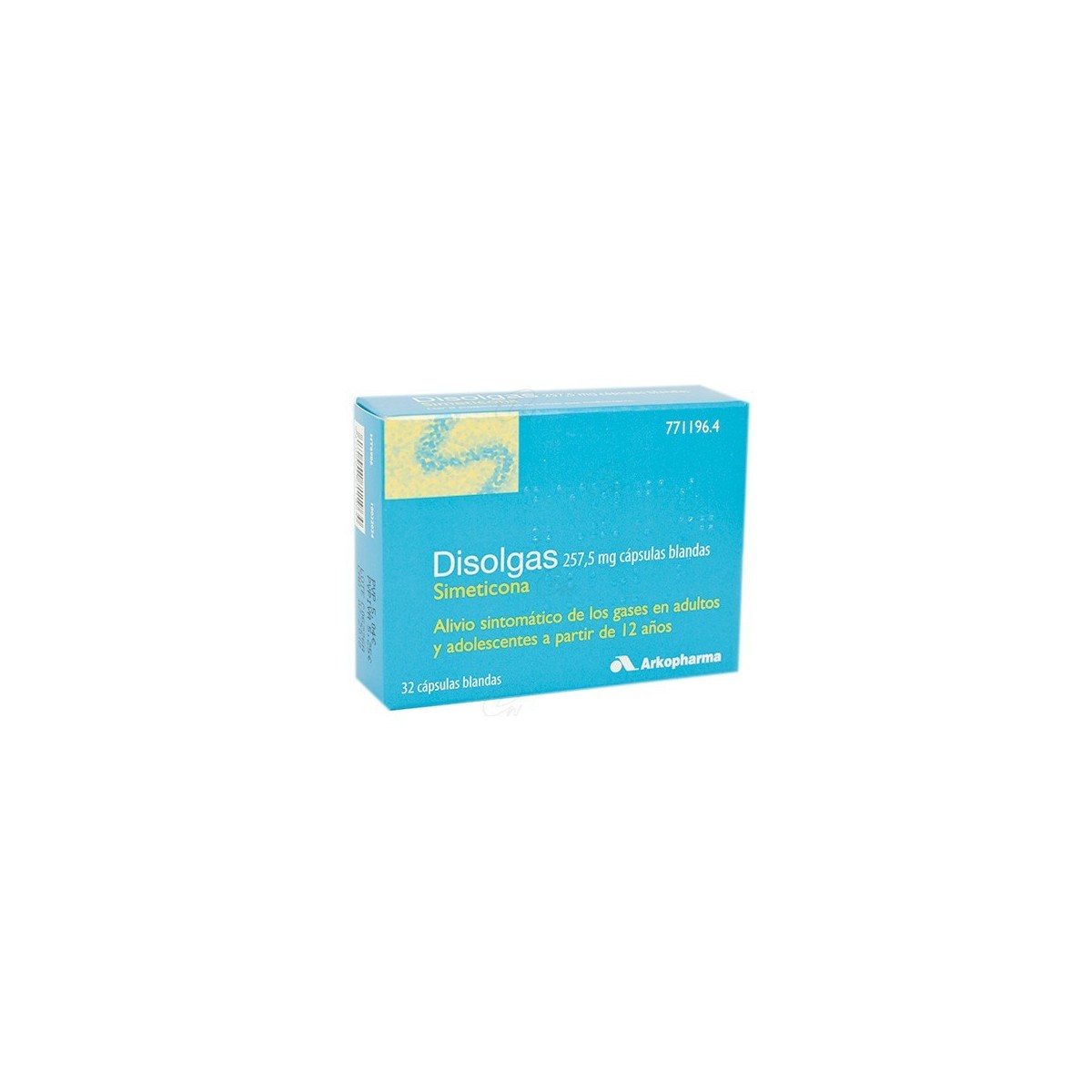 DISOLGAS 257,5 mg CAPSULAS BLANDAS, 32 cápsulas