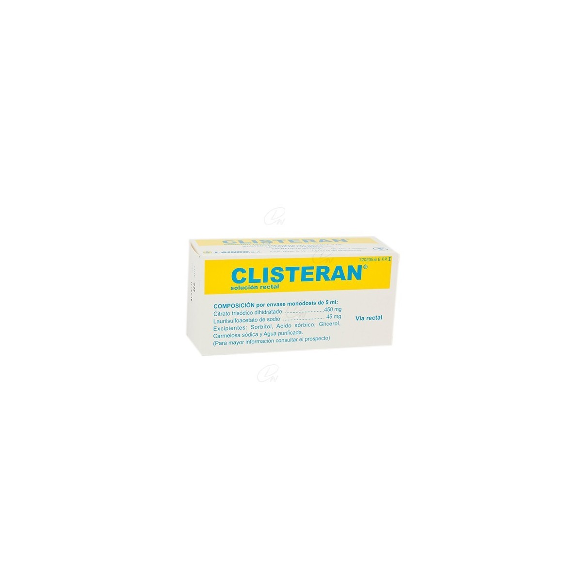 CLISTERAN SOLUCION RECTAL, 4 enemas de 5 ml