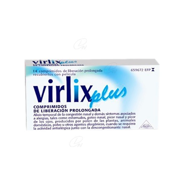 VIRLIX PLUS COMPRIMIDOS DE LIBERACION PROLONGADA...