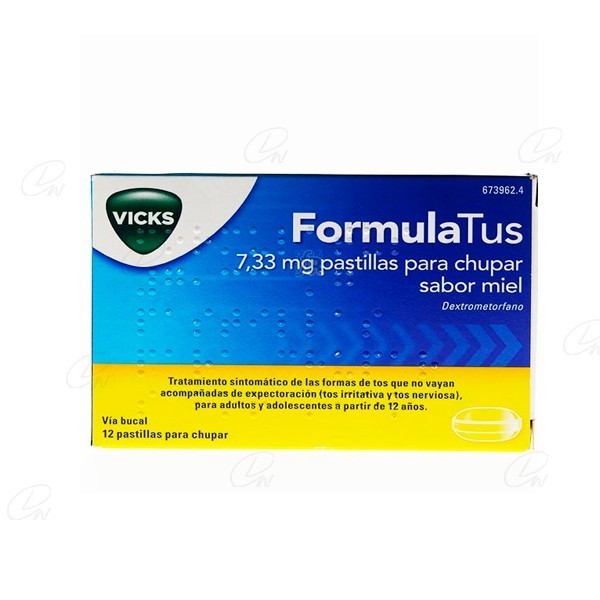 FORMULATUS 7,33 mg PASTILLAS PARA CHUPAR SABOR MIEL, 12...