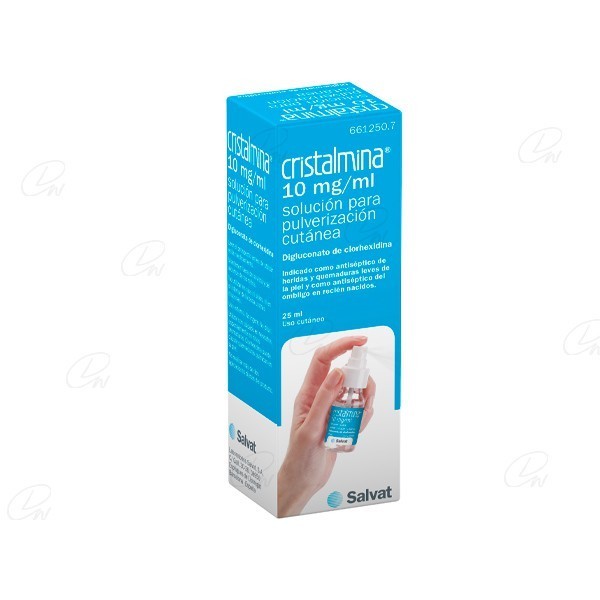 CRISTALMINA 10 mg/ml SOLUCION PARA PULVERIZACION CUTANEA,...